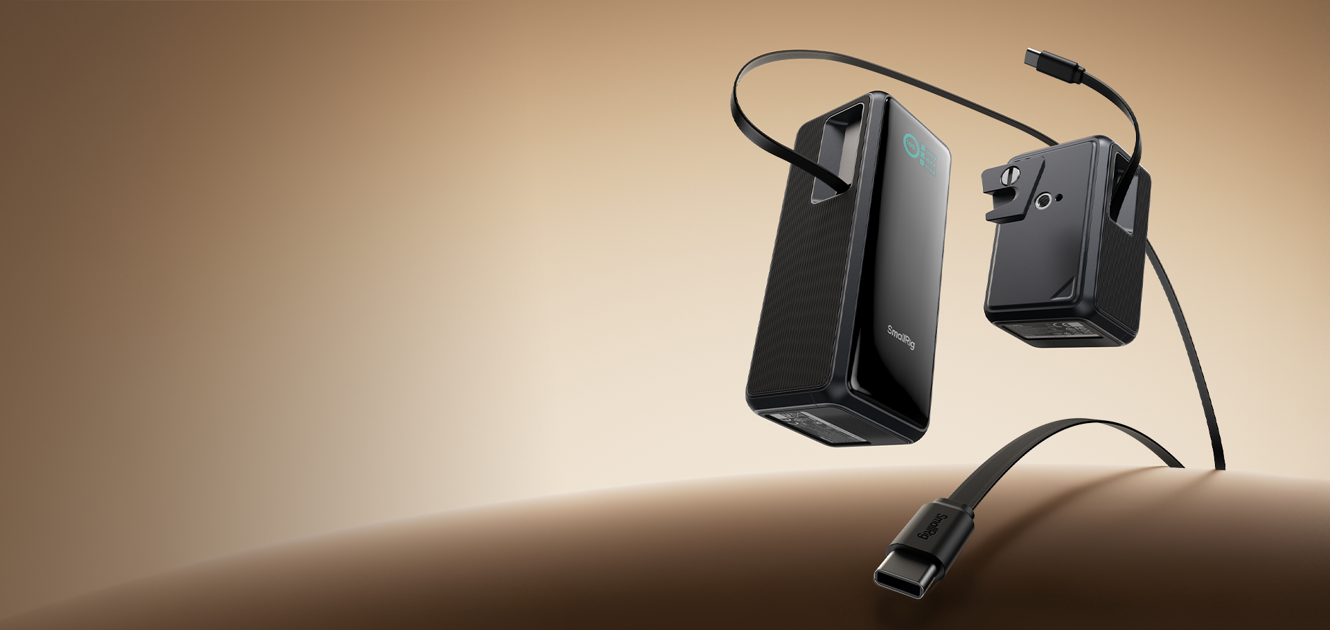 SmallRig Nano power banks with retractable charging cables